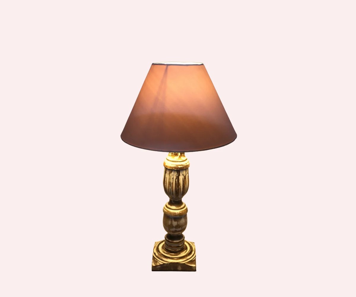 Wood Table Lamp (Antique finish) ajaayabghar