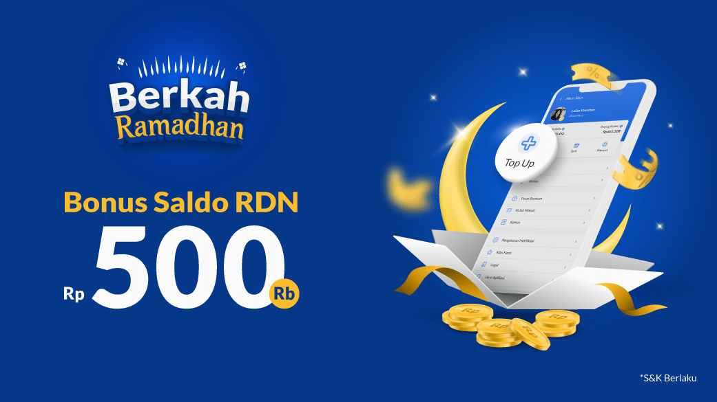 Syarat & Ketentuan Ajaib Berkah Ramadhan Bonus Saldo RDN 500K Ajaib