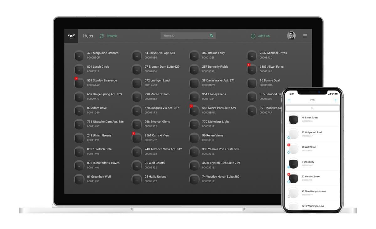 PRO Desktop: An app to monitor security in residential compounds and