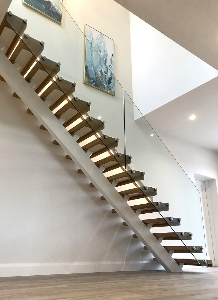 Temperance steel spine stairs Steel spine stairs staircases Ireland