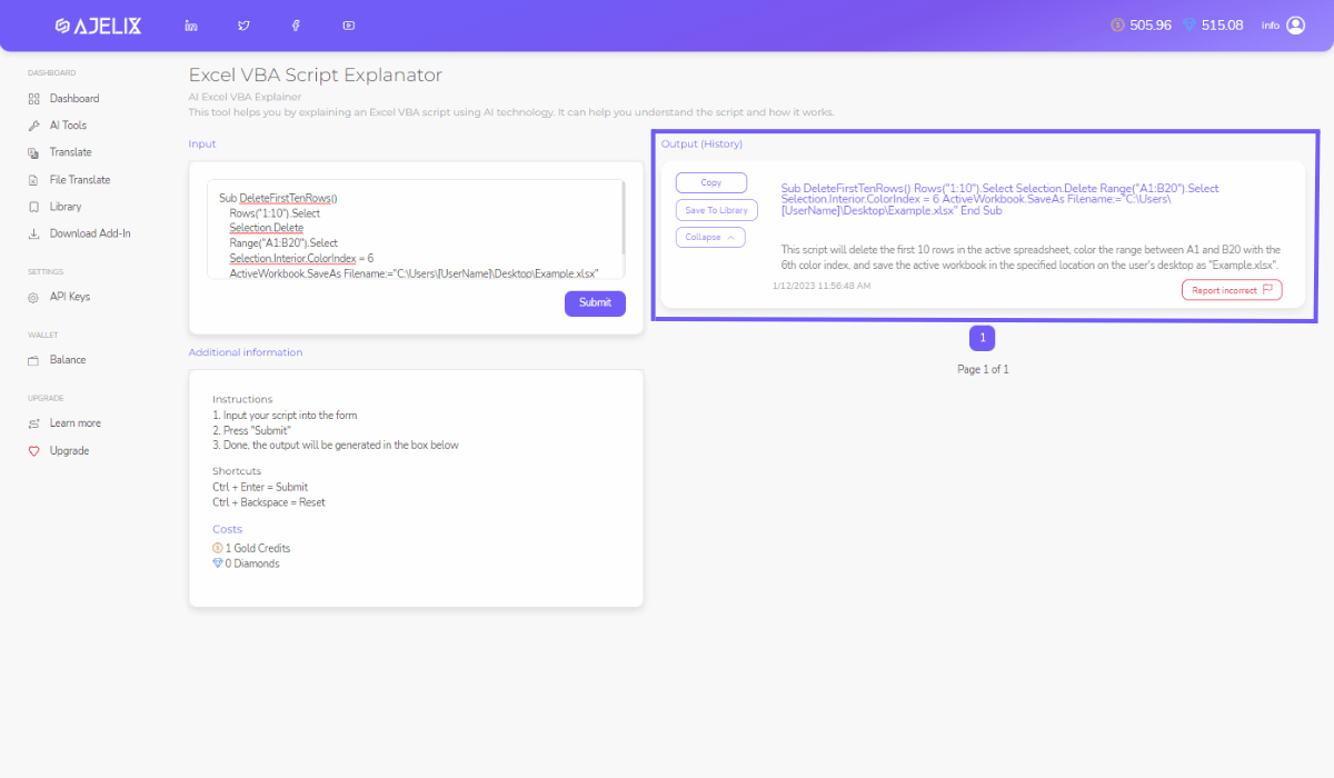 How To Explain Excel VBA Script with AI Tutorial Ajelix