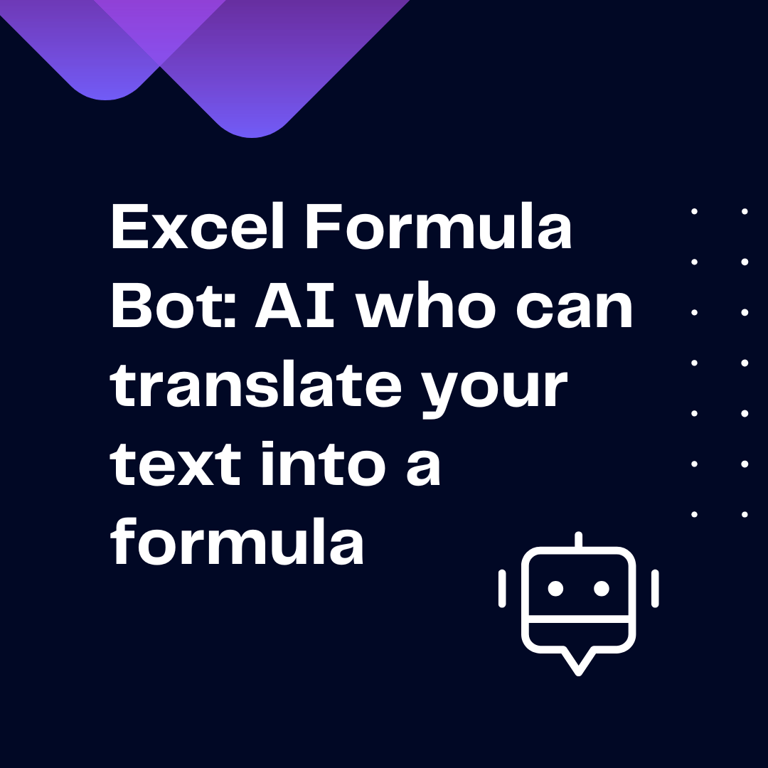 Excel Formula Bot AI that can translate your text into a formula Ajelix