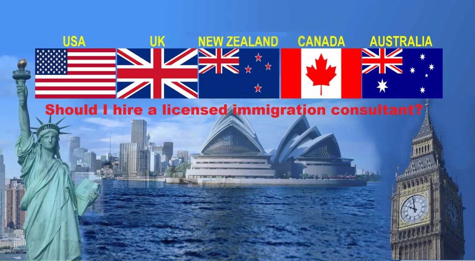 Should I hire a Canada, Australia or New Zealand licensed immigration