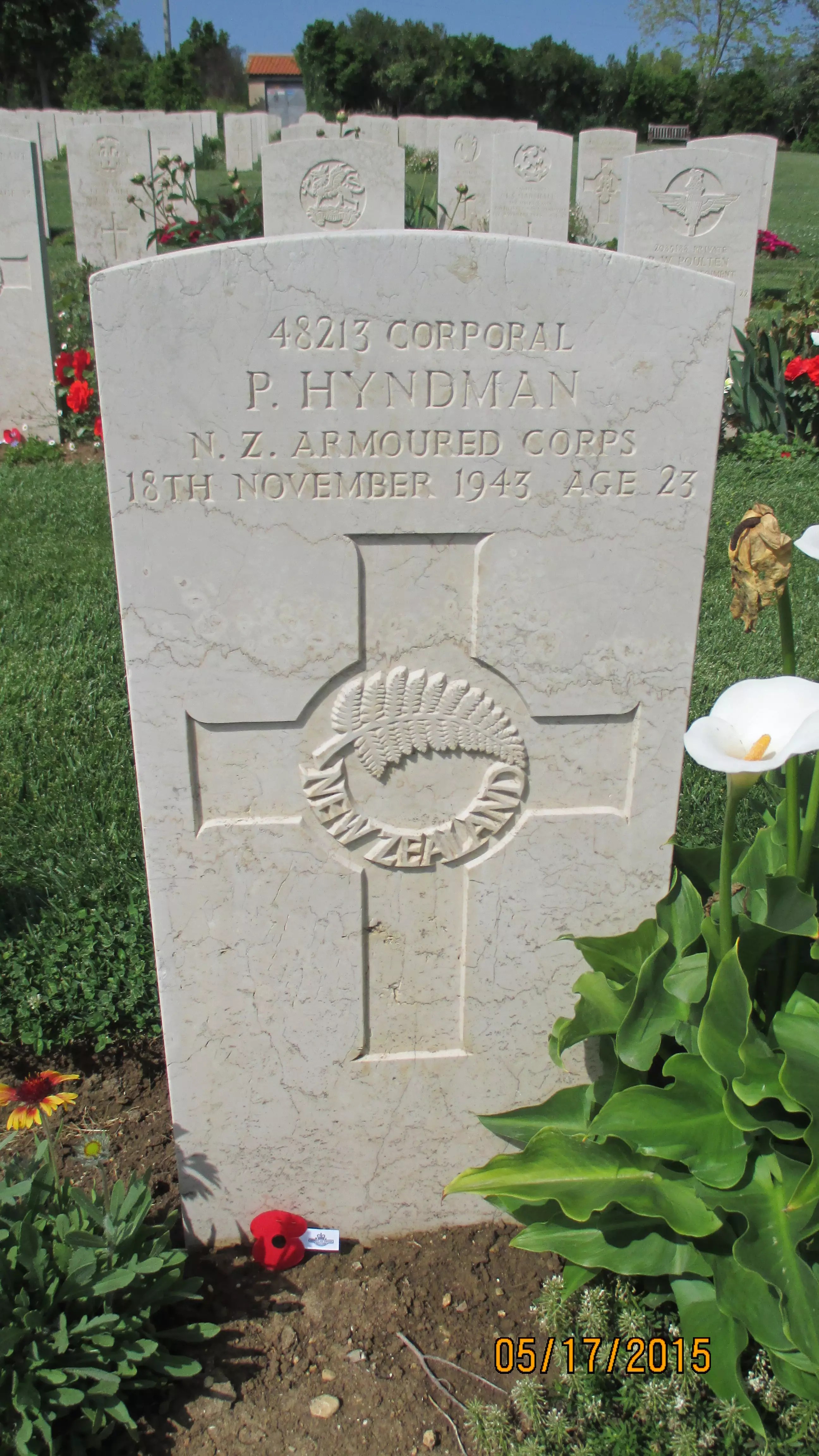 Parich Peter Hyndman Online Cenotaph Auckland War Memorial Museum