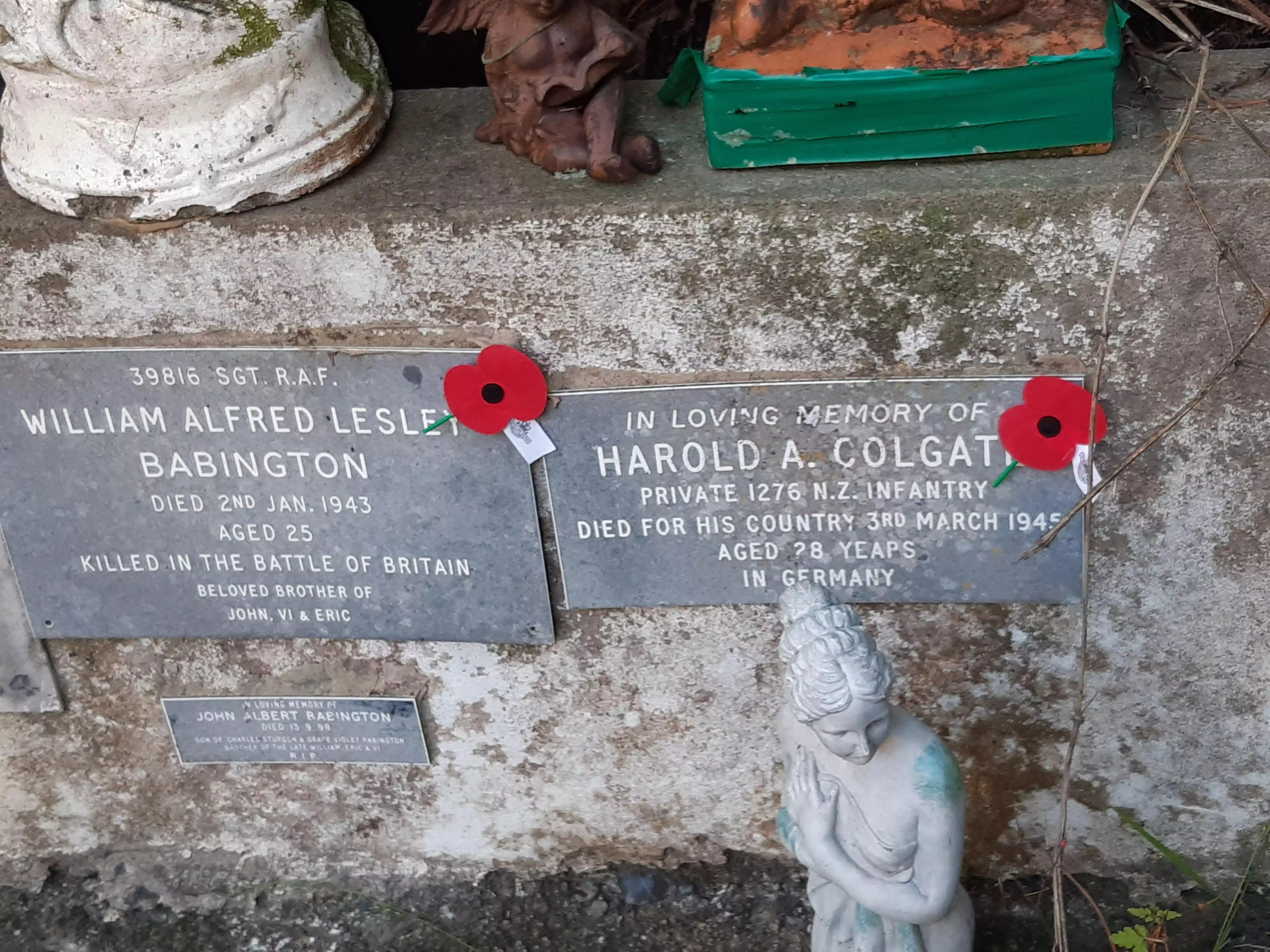 Harold Arthur Colgate Online Cenotaph Auckland War Memorial Museum