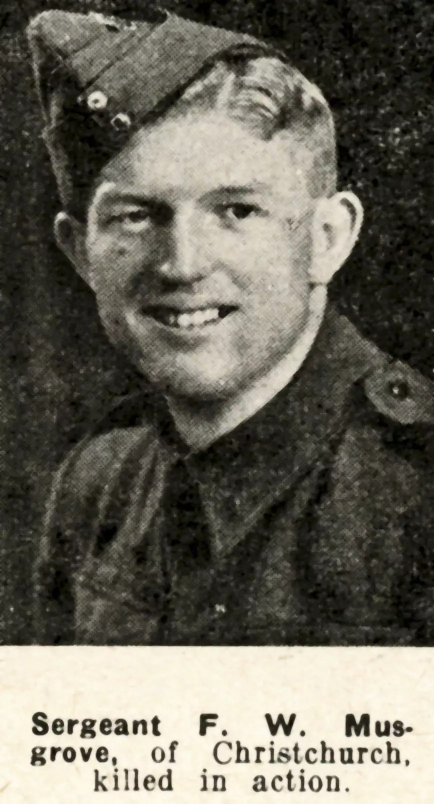 Frank William Musgrove Online Cenotaph Auckland War Memorial Museum