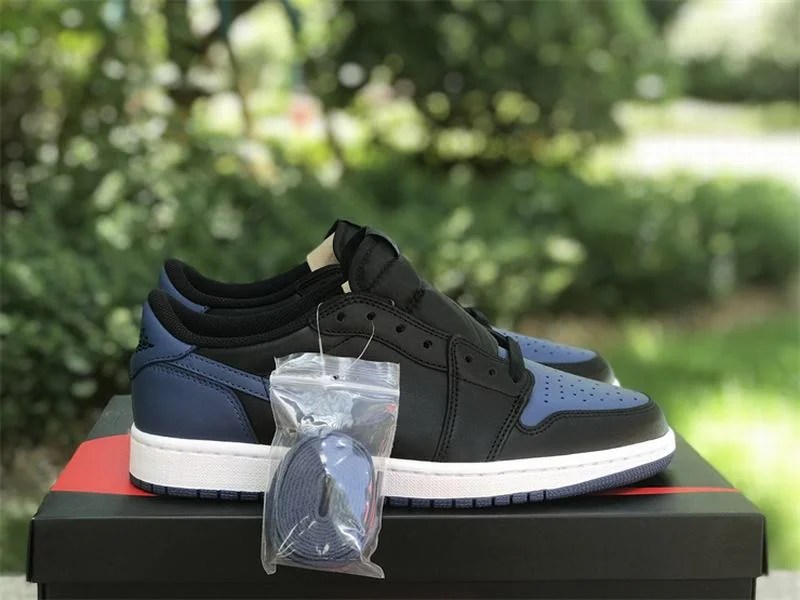 Air Jordan 1 Low OG Black Blue Cheap Jordan Shoes Online Store