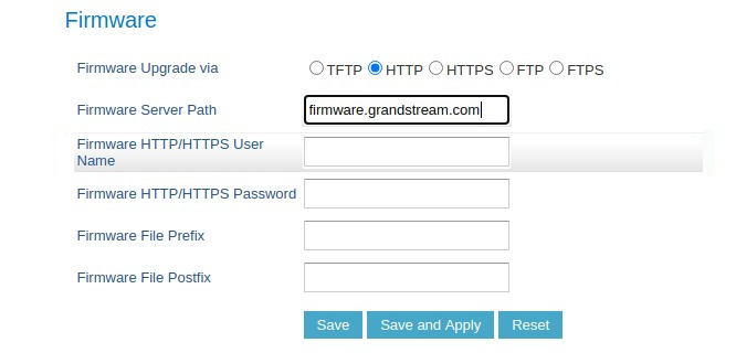 Atualização de Firmware de Telefones Grandstream :: Ajuda - iTFLEX