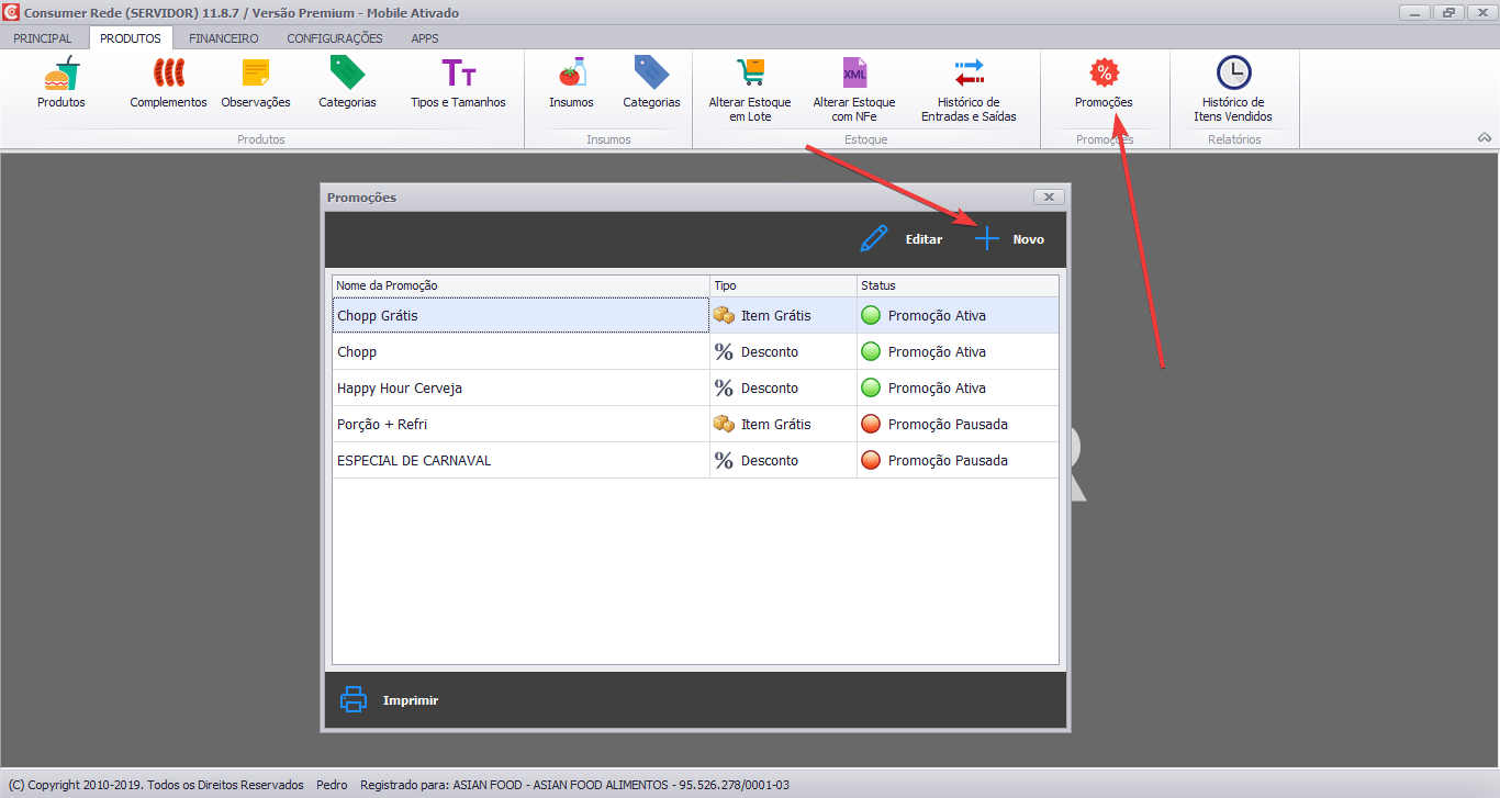 Como cadastrar e controlar promoções no Programa Consumer? Ajuda do