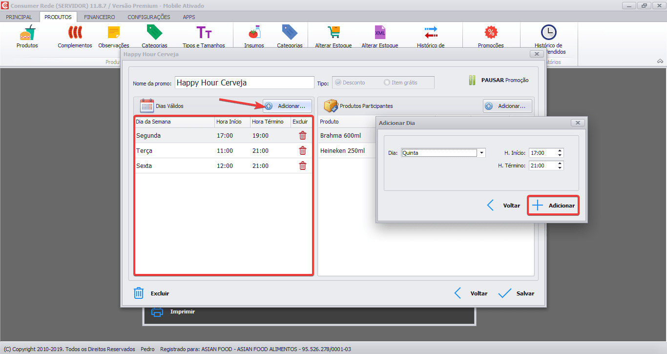 Como cadastrar e controlar promoções no Programa Consumer? Ajuda do