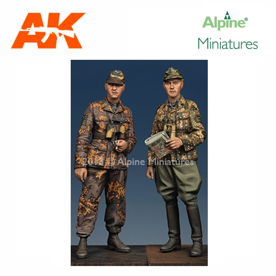 Buy Alpine Miniatures Kurt Meyer & Officer Set (2 figs) 1/35 online