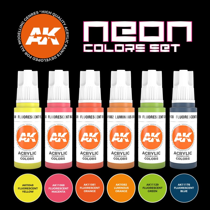 Buy NEON COLORS SET online for 16,50€ AKInteractive