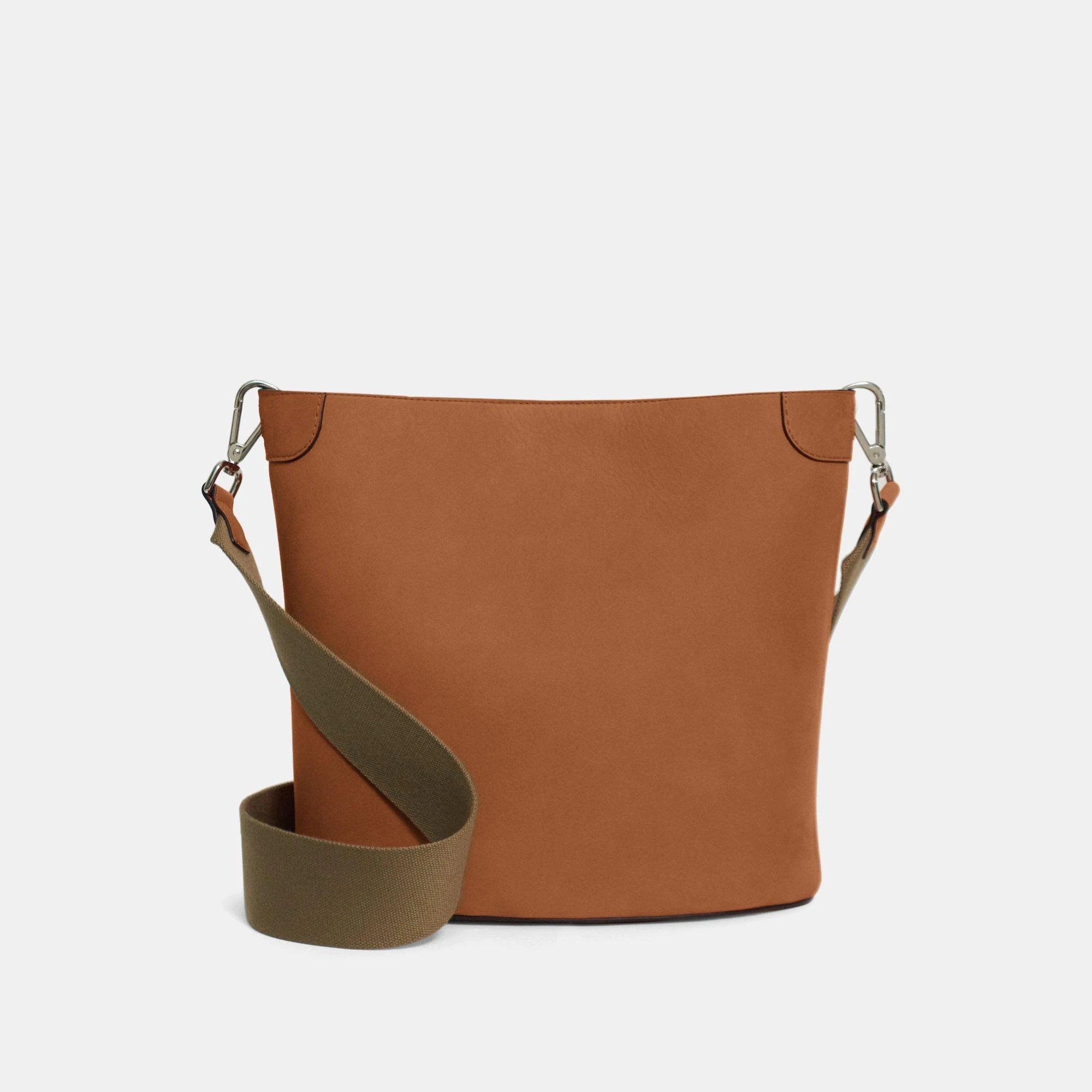 Nubuck Leather Bucket Bag Theory Outlet