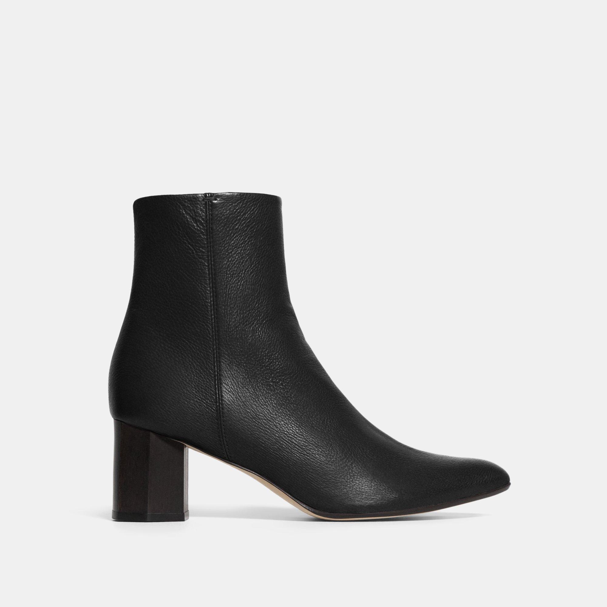 Leather Ankle Bootie Theory Outlet