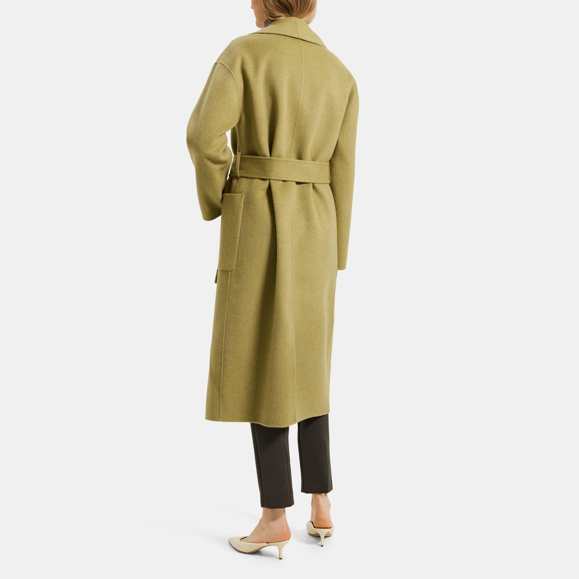 DoubleFace WoolCashmere Robe Coat Theory Outlet