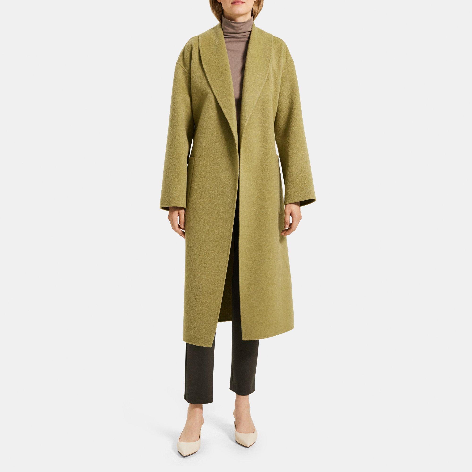 DoubleFace WoolCashmere Robe Coat Theory Outlet