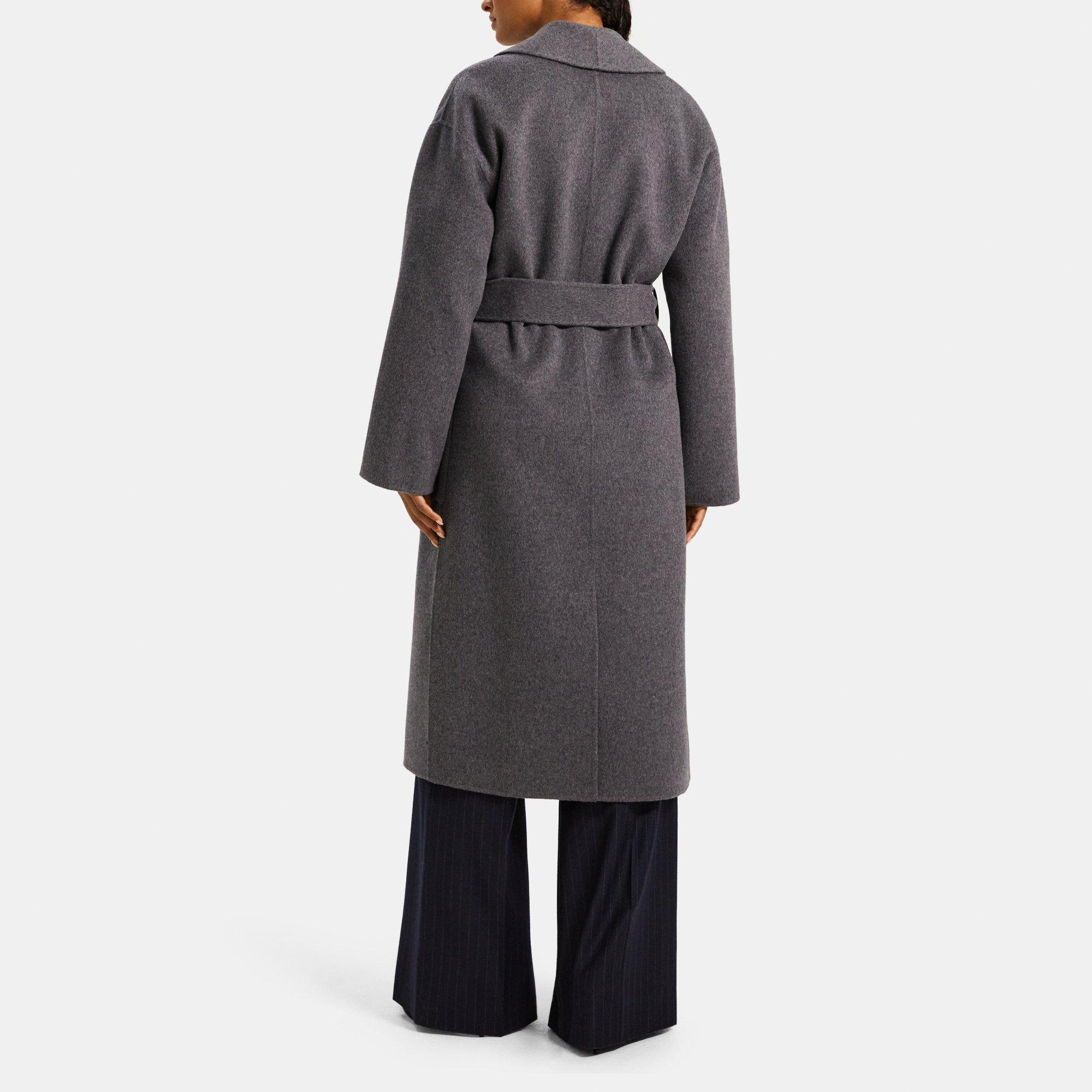 DoubleFace WoolCashmere Robe Coat Theory Outlet