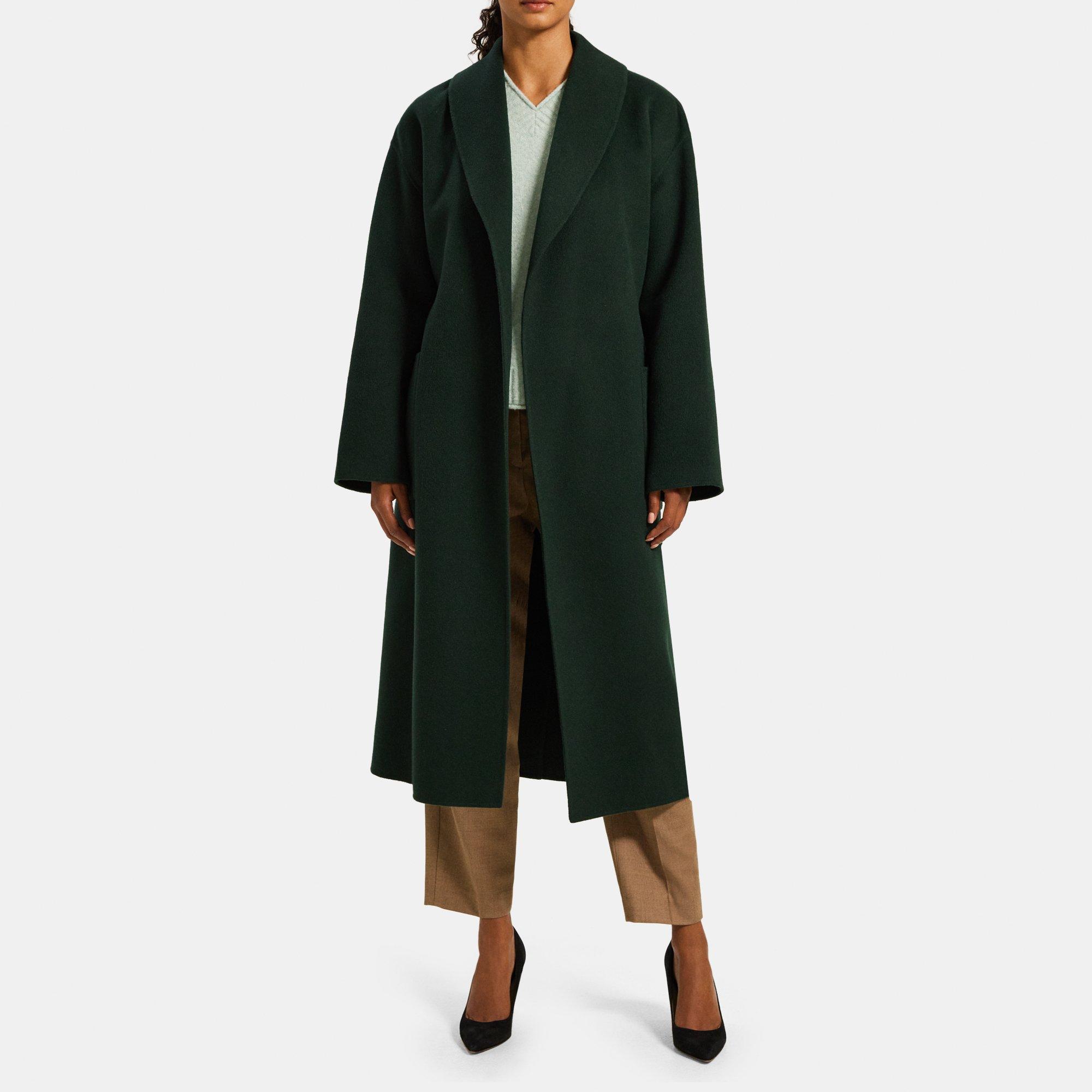 DoubleFace WoolCashmere Robe Coat Theory Outlet