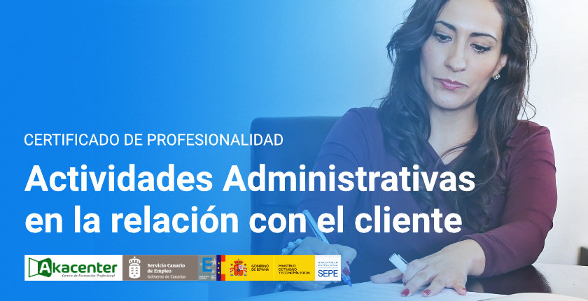 Actividades administrativas en la relación con el cliente