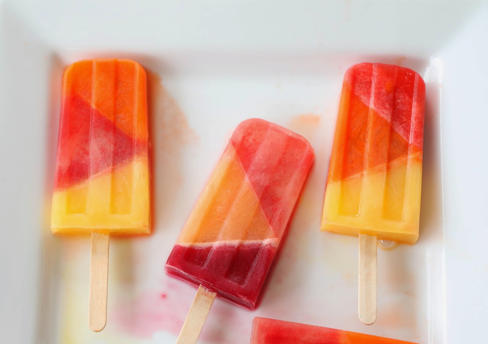 Colorblock Fruit Juice Popsicles A Kailo Chic Life
