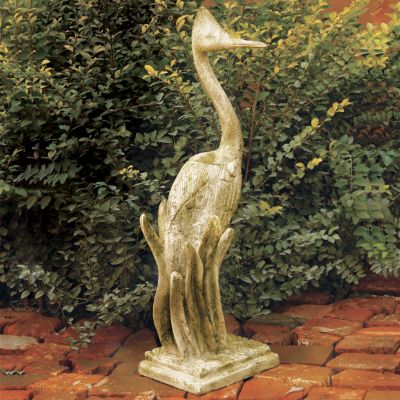 Standing Heron Outdoor Statue Frontgate
