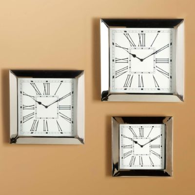 Set of Three Houston Wall Clocks Frontgate