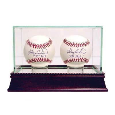 Glass Double Baseball Display Case Frontgate