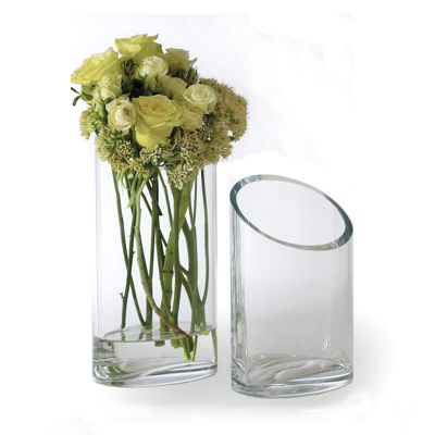Slanted Glass Vase Frontgate