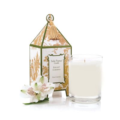 Seda France Elegant Gardenia Toile Pagoda Candle Frontgate