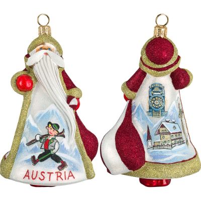 Glitterazzi International Austria Santa Ornament Frontgate
