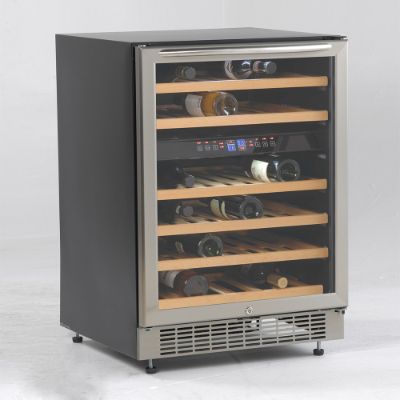 46 Bottle Dual Zone Wine Cooler Frontgate