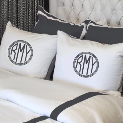 Royal Embroidered Pillow Shams, Set of Two Frontgate