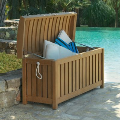 Teak Cushion Storage Box Frontgate