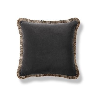 Deveraux Brush Fringe Decorative Pillow Frontgate
