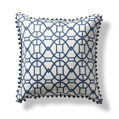 Bridgetown Beaded Lattice Decorative Pillow Frontgate