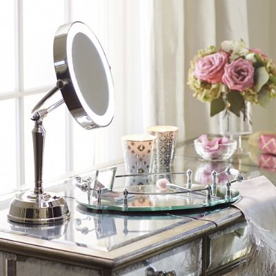 Cordless LED Height Adjustable Rechargeable Vanity Mirror Frontgate
