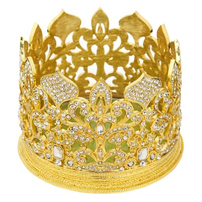 Gold Crown Candle Holder and Wine Coaster Frontgate