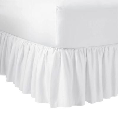 Magnolia Filly White Bed Skirt Frontgate