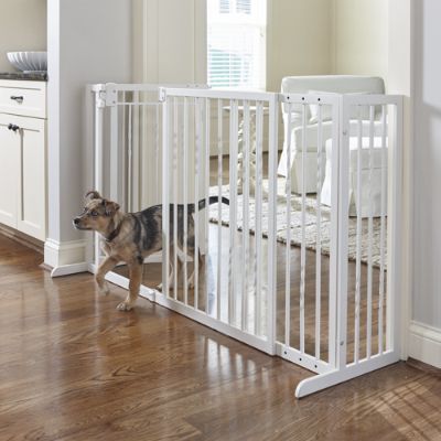 34"H Freestanding Pet Barrier with Walkthrough Door Frontgate