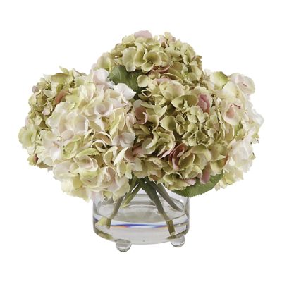 Hydrangea in Glass Vase Frontgate