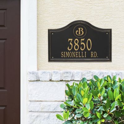 Designer Arch Wall Address Plaque Frontgate