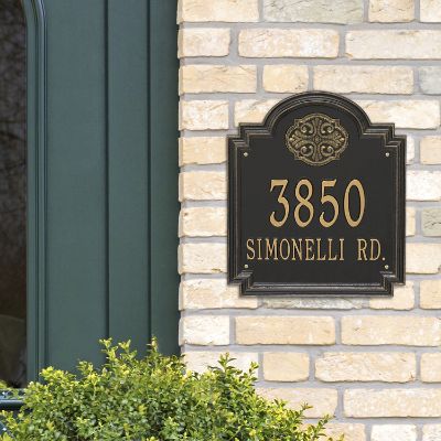 Designer Square Wall Address Plaque Frontgate
