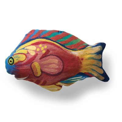 Pink Damsel Fish Outdoor Lumbar Pillow Frontgate