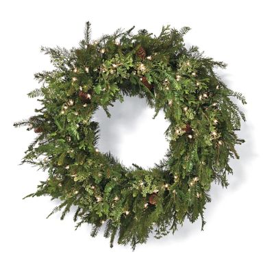 Manor House Prelit Wreath Frontgate