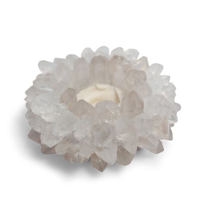 Quartz Crystal Point Candle Holder Frontgate