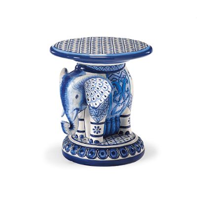 Handpainted Elephant Side Table Frontgate