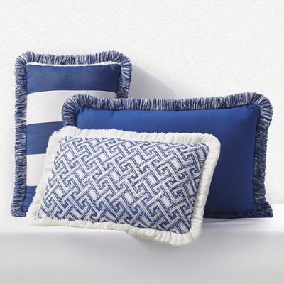 Outdoor Lumbar Pillow with Fringe Frontgate