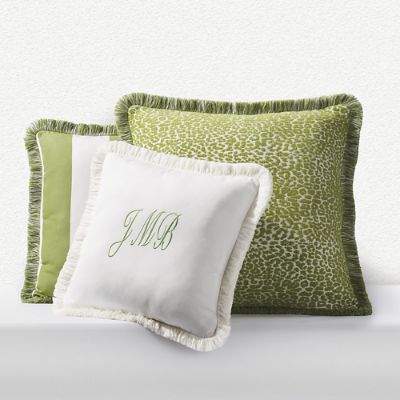 Outdoor Square Pillow with Fringe Frontgate