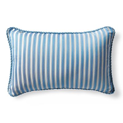 Belmar Stripe Air Blue Outdoor Lumbar Pillow Frontgate