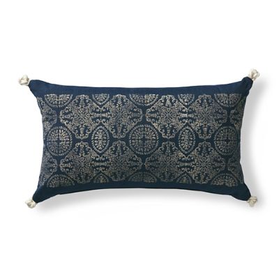 Amalfi Indigo Outdoor Lumbar Pillow Frontgate
